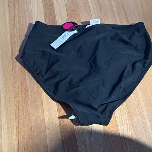 George Women's High-Waisted Swim Bottoms in Black